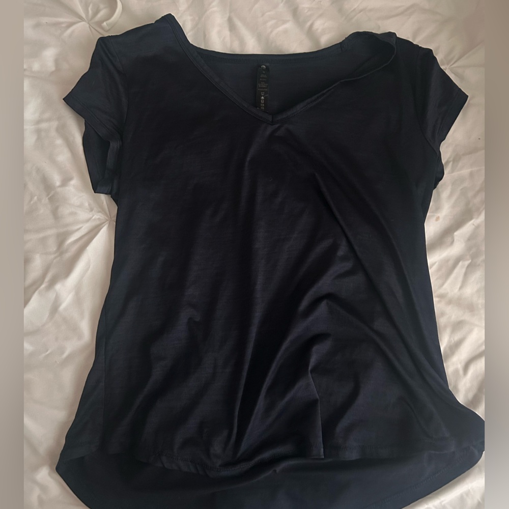 Navy Blue Short Sleeve Top by 90 Degree by Reflex
